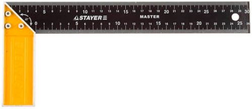 Фото STAYER 250 х 25.5 х 0.8 мм, стальное полотно, угольник столярный 3430-25_z01 STAYER 250 х 25.5 х 0.8 мм, стальное полотно, угольник столярный 3430-25_z01