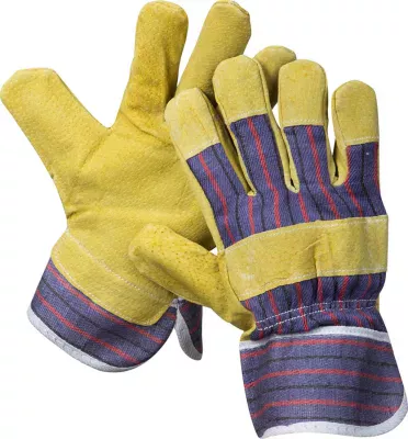 STAYER XL, комбинированные кожаные из спилка с тиснением, перчатки рабочие 1131-XL Master