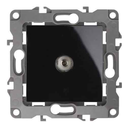 Фото Розетка TV ЭРА 12-3102-06 проходная, IP20, 12, чёрный Б0027436 Розетка TV ЭРА 12-3102-06 проходная, IP20, 12, чёрный Б0027436