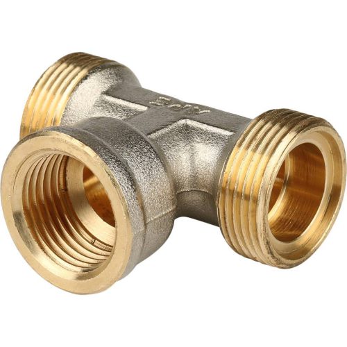 SFS-0012-001220 STOUT Тройник-переходник с внутренней резьбой 1/2"х20 для металлопластиковых труб винтовой