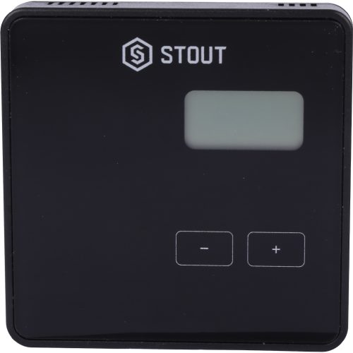 Фото STE-0101-009002 STOUT Проводной комнатный регулятор R-9b, черный STE-0101-009002 STOUT Проводной комнатный регулятор R-9b, черный