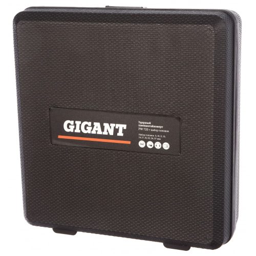 Фото Ударный пневмогайковерт Gigant PW 720 + набор головок Ударный пневмогайковерт Gigant PW 720 + набор головок