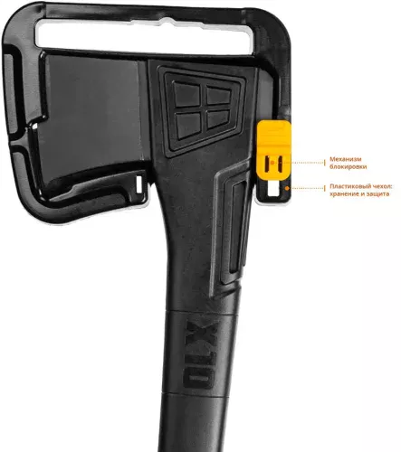 Фото KRAFTOOL 1000 г, 450 мм, топор универсальный X10 20660-10 KRAFTOOL 1000 г, 450 мм, топор универсальный X10 20660-10