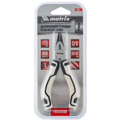 Фото Длинногубцы Mini, 125 мм, прямые, авторазжим, Pro Matrix Длинногубцы Mini, 125 мм, прямые, авторазжим, Pro Matrix