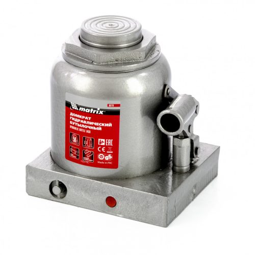Фото Домкрат гидравлический бутылочный, 50 т, h подъема 236-356 мм Matrix Домкрат гидравлический бутылочный, 50 т, h подъема 236-356 мм Matrix