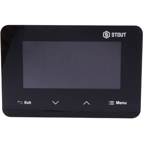 Фото STE-0101-029332 STOUT Проводной комнатный двухпозиционный регулятор ST-293v3, черный STE-0101-029332 STOUT Проводной комнатный двухпозиционный регулятор ST-293v3, черный