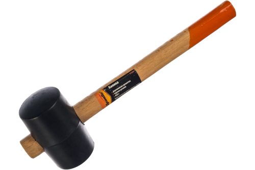 Фото Киянка резиновая, 450 г, черная резина, деревянная рукоятка Sparta Киянка резиновая, 450 г, черная резина, деревянная рукоятка Sparta