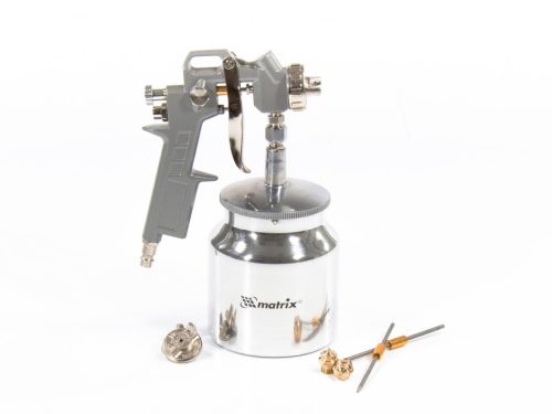 Краскораспылитель пневматический с нижним бачком V 0.75 л, сопло D 1.2, 1.5 и 1.8 мм Matrix