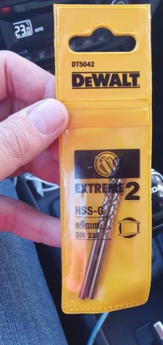 Сверло для металла DeWALT 4х75х43мм, 2шт, Extreme2 DT 5042