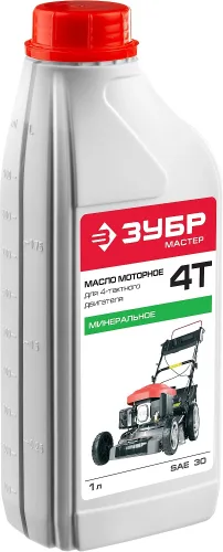 ЗУБР минеральное, масло для 4-х тактных двигателей СТАНДАРТ ЗМД-4Т-М