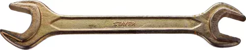 Фото STAYER 27х30 мм, Hi-Q Сталь, оцинкованный, гаечный ключ рожковый 27038-27-30 Master STAYER 27х30 мм, Hi-Q Сталь, оцинкованный, гаечный ключ рожковый 27038-27-30 Master