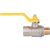 Кран шаровой полнопроходной ITAP LONDON 067 - 1/2" (НР/ВР, PN5, ручка-рычаг желтая, для газа)