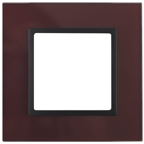 Рамка ЭРА 14-5101-25 на 1 пост, стекло, Elegance, бордо+антрацит Б0034479