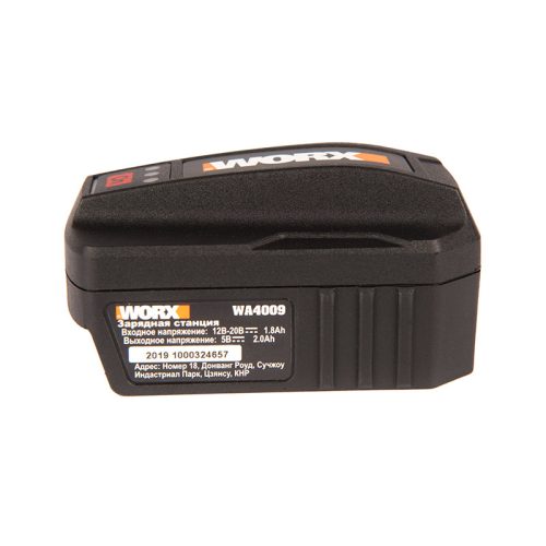 Фото USB адаптер для аккумуляторов WORX POWERSHARE 20В USB адаптер для аккумуляторов WORX POWERSHARE 20В