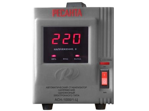 Фото Стабилизатор напряжения Ресанта АСН 1000/1-Ц Стабилизатор напряжения Ресанта АСН 1000/1-Ц