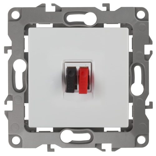 Фото Аудио розетка ЭРА 12-3111-01 IP20, 12, белый Б0027451 Аудио розетка ЭРА 12-3111-01 IP20, 12, белый Б0027451