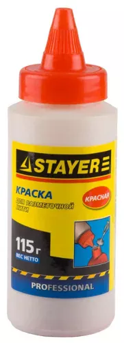 Фото STAYER 115 гр., красная, краска для малярных шнуров 2-06401-2_z01 STAYER 115 гр., красная, краска для малярных шнуров 2-06401-2_z01