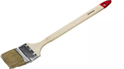 STAYER 63 мм, 2,5", щетина натуральная, деревянная ручка, кисть радиаторная UNIVERSAL 0111-63