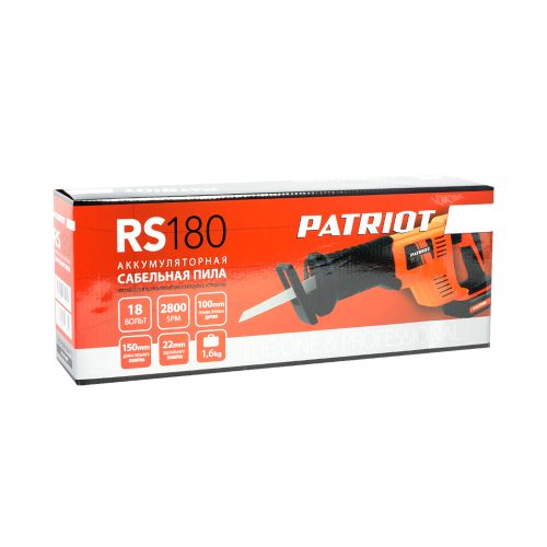 Фото Пила сабельная аккумуляторная Patriot RS 180UES Пила сабельная аккумуляторная Patriot RS 180UES
