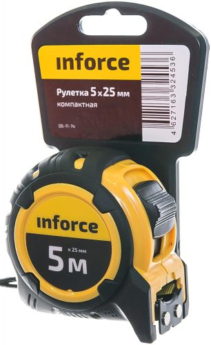 Inforce Рулетка компактная 5Х25 06-11-74