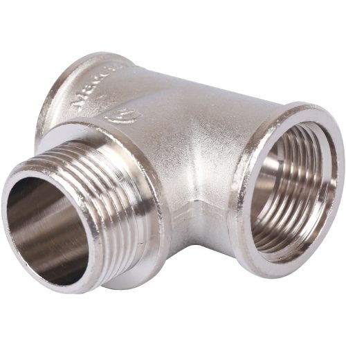 Фото SFT-0065-000111 STOUT Тройник ВНВ никелированный 1"x1"x1" SFT-0065-000111 STOUT Тройник ВНВ никелированный 1"x1"x1"