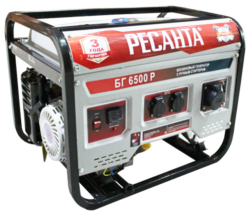 Бензиновый генератор БГ 6500 Р Ресанта