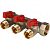 SMB 6200 341203 STOUT Коллектор с шаровыми кранами 3/4", 3 отвода 1/2" (красные ручки)