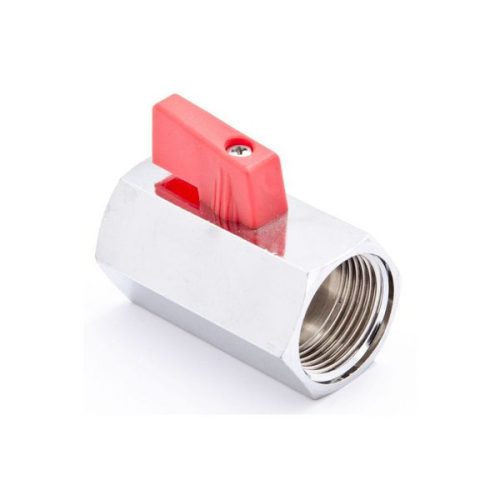 Кран шаровой ITAP MINI 125 - 1/2' (ВР/ВР, PN15, Tmax 90°С, ручка-флажок красная)