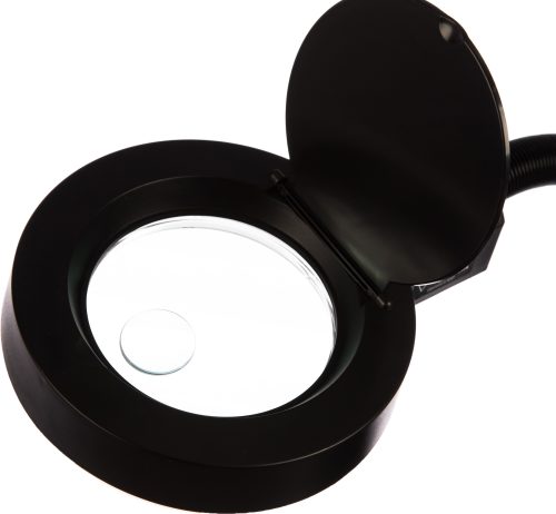 STAYER 3/8 кратное увеличение, Ø 86 мм, стекло, лупа настольная на гибком штативе 40531