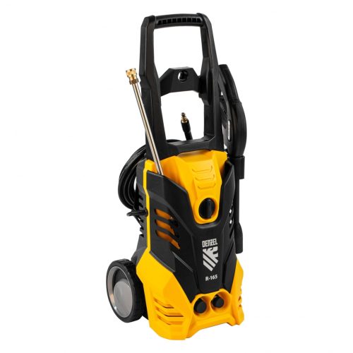 Фото Моечная машина высокого давления R-165, 2200 Вт, 165 бар, 7 л/мин, колесная Denzel Моечная машина высокого давления R-165, 2200 Вт, 165 бар, 7 л/мин, колесная Denzel