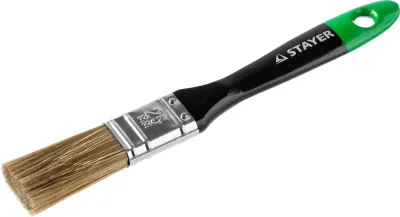 STAYER 25 мм, 1", щетина искусственная, деревянная ручка, кисть плоская KANEKARON-EURO 0106-025