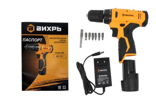 Фото Дрель-шуруповерт ВИХРЬ ДА-12-1 Дрель-шуруповерт ВИХРЬ ДА-12-1