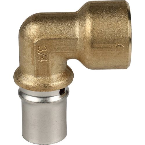 SFP-0010-003420 STOUT Угольник-переходник с внутренней резьбой 3/4"х20 для металлопластиковых труб прессовой