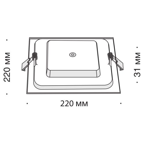 Встраиваемый светильник Technical DL021-6-L18W