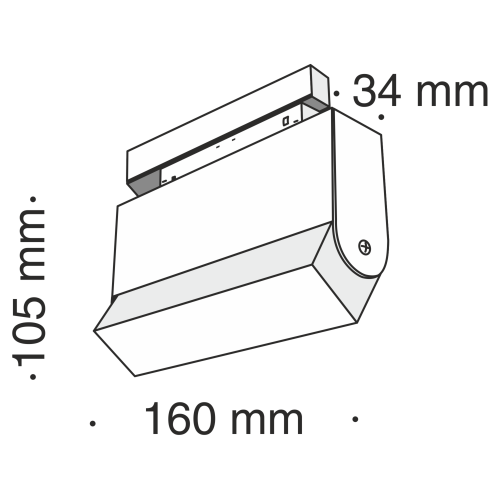 Трековый светильник Technical TR013-2-10W3K-B
