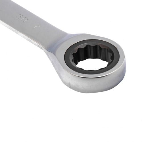 Фото Ключ комбинированный трещоточный, 30 мм, CrV, зеркальный хром Matrix Ключ комбинированный трещоточный, 30 мм, CrV, зеркальный хром Matrix