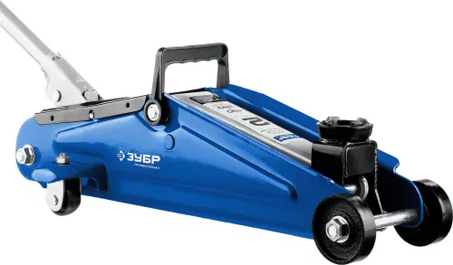 Домкрат подкатной гидравлический ЗУБР T50 43052-2-K (2 т)