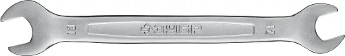 ЗУБР 12х13 мм, Cr-V сталь, хромированный, гаечный ключ рожковый 27010-12-13 Мастер