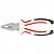 Плоскогубцы WHite Nickel, 180 мм, никелированные, трехкомпонентные рукоятки Matrix