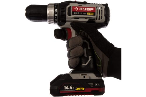 Фото Аккумуляторная дрель-шуруповерт ЗУБР ДШЛ-141 КН Аккумуляторная дрель-шуруповерт ЗУБР ДШЛ-141 КН