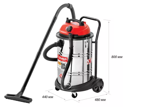 Фото ЗУБР 1400 Вт, пылесос строительный ПУ-60-1400 М4 ЗУБР 1400 Вт, пылесос строительный ПУ-60-1400 М4