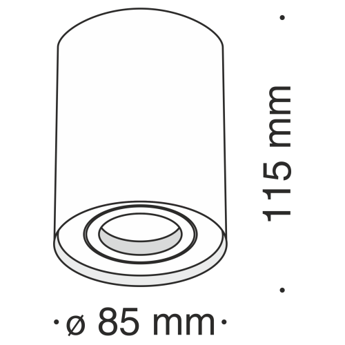 Потолочный светильник Technical C016CL-01S