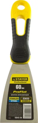 STAYER 60 мм, нержавеющее полотно, двухкомпонентная рукоятка, шпатель 10045-06