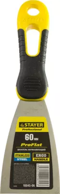 STAYER 60 мм, нержавеющее полотно, двухкомпонентная рукоятка, шпатель 10045-06