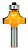 Фреза (31.8х15.9х52 мм, Z2, HM, хвостовик 8 мм) DEWALT DT90015-QZ