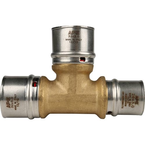 SFP-0005-323226 STOUT Тройник переходной 32x32x26 для металлопластиковых труб прессовой