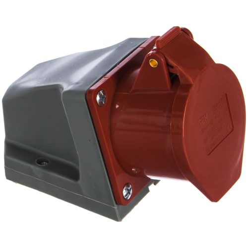 Розетка наружной установки IEK 16А 3P+Е+N 380В IP44 115 ИЭК PSR12-016-5