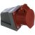 Розетка наружной установки IEK 16А 3P+Е+N 380В IP44 115 ИЭК PSR12-016-5