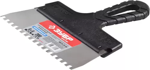 ЗУБР 200 мм, нержавеющая полотно, пластмассовая рукоятка, шпатель фасадный 10078-20-06