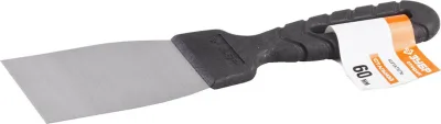 ЗУБР 60 мм, стальное полотно, пластмассовая рукоятка, шпатель 10052-06